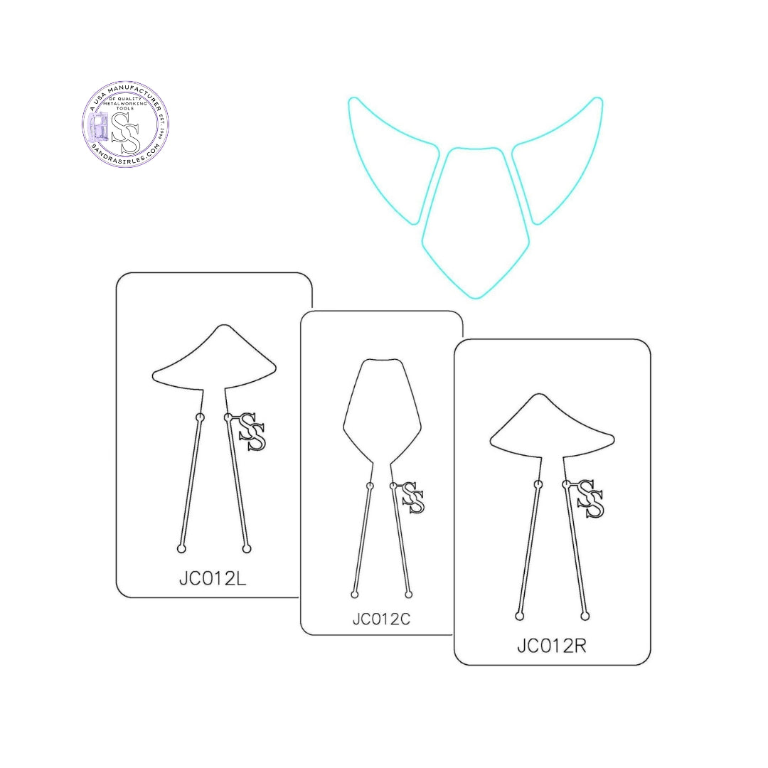 PANCAKE DIE JC012 3 PIECE NECKLACE